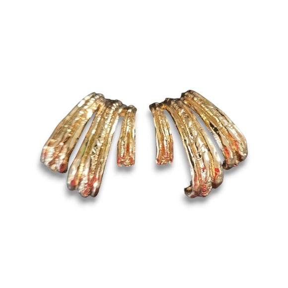 ZARA Triple Metal Earrings - Picture 8 of 12